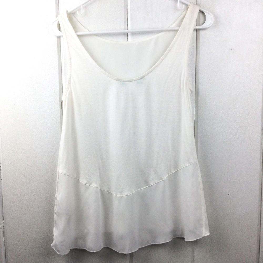 Desigual Cream Triangular Panel Tank - S‎ - Picture 11 of 16